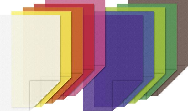 Produktbild: Heyda Pergamin Transparentpapier, 10 Farben DIN A4