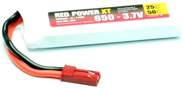 Red Power Modellbau-Akkupack (LiPo) 3.7V 600 mAh 25 C Softcase JST, BEC