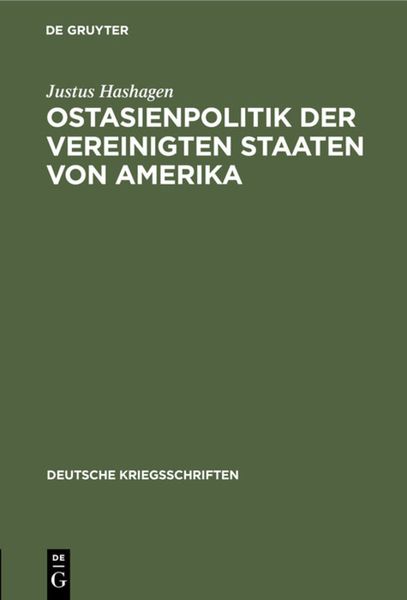 Produktbild: Ostasienpolitik der Vereinigten Staaten von Amerika