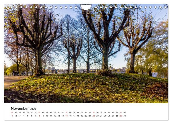 Produktbild: Gr&uuml;nes Hamburg (Wandkalender 2026 DIN A4 quer), CALVENDO Monatskalender
