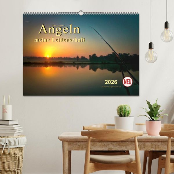 Produktbild: Angeln - meine Leidenschaft (Wandkalender 2026 DIN A2 quer), CALVENDO Monatskalender