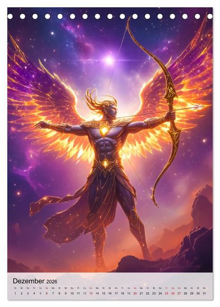Produktbild: Der Mythos der Sternenzeichen - Sternenwesen des Zodiaks (Tischkalender 2026 DIN A5 hoch), CALVENDO Monatskalender