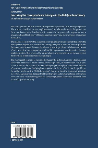 Produktbild: Practicing the Correspondence Principle in the Old Quantum Theory