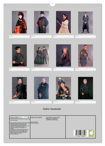 Produktbild: Gothic Gew&auml;nder (Wandkalender 2026 DIN A3 hoch), CALVENDO Monatskalender
