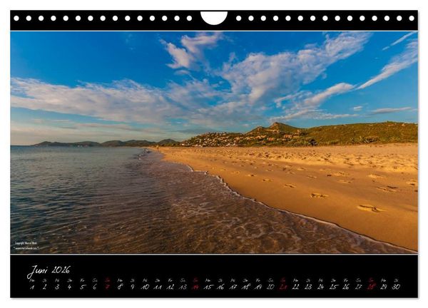 Produktbild: Sardinien Panoramakalender (Wandkalender 2026 DIN A4 quer), CALVENDO Monatskalender