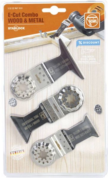 Produktbild: Fein 35222967100 E-Cut Combo SL WOOD & METAL Tauchs&auml;geblatt-Set 1 St.