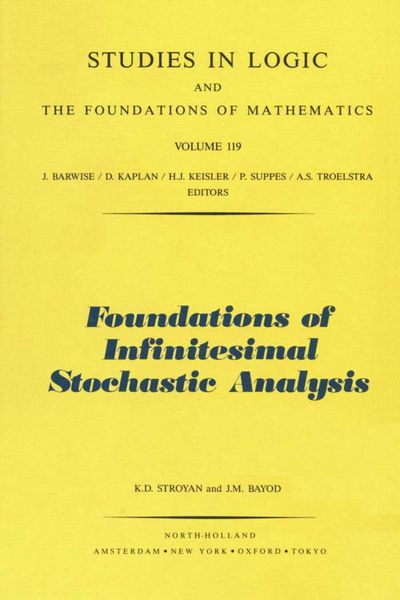Produktbild: Foundations of Infinitesimal Stochastic Analysis