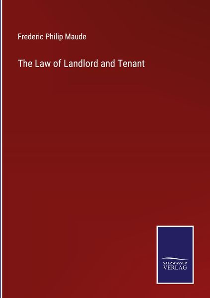 Produktbild: The Law of Landlord and Tenant