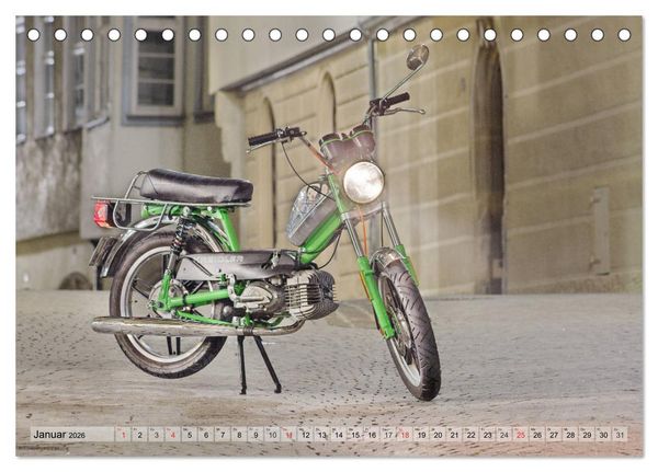 Produktbild: Oldtimer Mopeds - fotografiert von Michael Allmaier (Tischkalender 2026 DIN A5 quer), CALVENDO Monatskalender