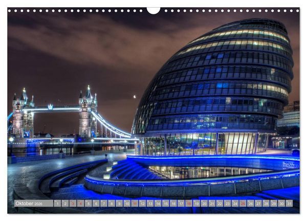 Produktbild: London Sehensw&uuml;rdigkeiten (Wandkalender 2026 DIN A3 quer), CALVENDO Monatskalender