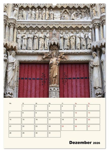 Produktbild: Amiens - Malerische, geschichtstr&auml;chtige Stadt (hochwertiger Premium Wandkalender 2026 DIN A2 hoch), Kunstdruck in Hochglanz