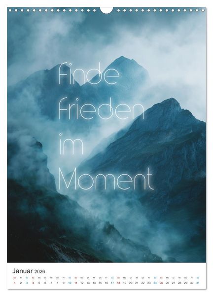 Produktbild: Die Kraft der Worte (Wandkalender 2026 DIN A3 hoch), CALVENDO Monatskalender