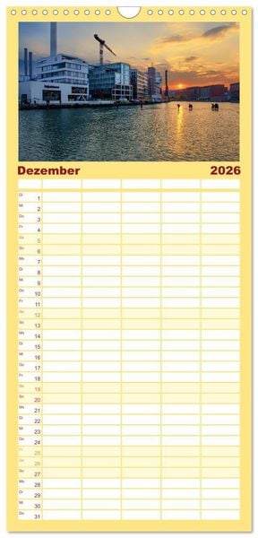 Produktbild: Familienplaner 2026 - Abenteuer M&uuml;nster - Echt jovel! mit 5 Spalten (Wandkalender, 21 x 45 cm) CALVENDO