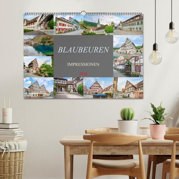 Produktbild: Blaubeuren Impressionen (Wandkalender 2026 DIN A2 quer), CALVENDO Monatskalender