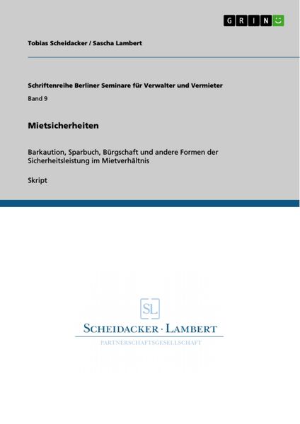 Produktbild: Mietsicherheiten