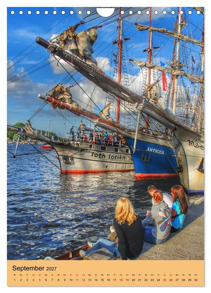Produktbild: SAIL Rostock-Warnem&uuml;nde. Du bist so sch&ouml;n (Wandkalender 2027 DIN A4 hoch), CALVENDO Monatskalender