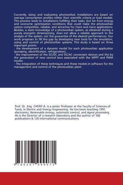 Produktbild: Modeling and simulation of cooling systems using PHOTOVOLTAIC SOURCE