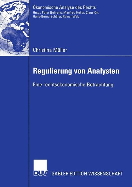 Produktbild: Regulierung von Analysten