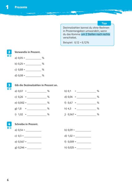 Produktbild: 10-Minuten-Training Prozente und Zinsen. Mathematik 6.-8. Klasse