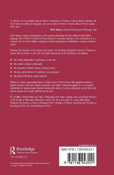 Produktbild: The Routledge Guidebook to Hume's A Treatise of Human Nature