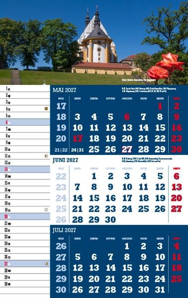 Produktbild: Drei-Monatskalender Deutschland 2027