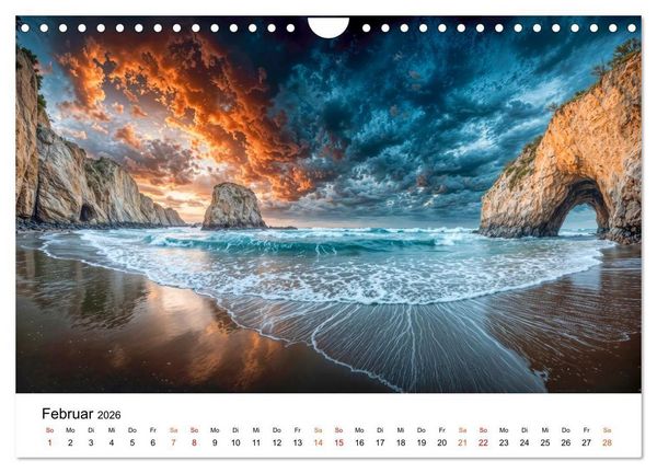 Produktbild: Neuseeland - Land der tausend Horizonte (Wandkalender 2026 DIN A4 quer), CALVENDO Monatskalender