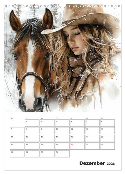 Produktbild: Herzenspferde (Wandkalender 2026 DIN A3 hoch), CALVENDO Monatskalender