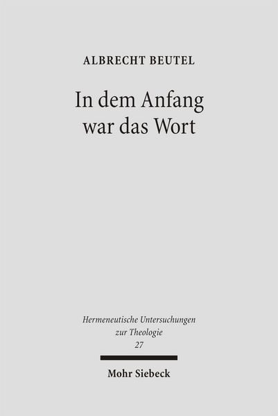Produktbild: In dem Anfang war das Wort