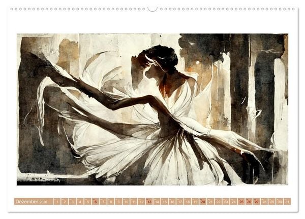 Produktbild: Romatic Ballerina (Wandkalender 2026 DIN A2 quer), CALVENDO Monatskalender