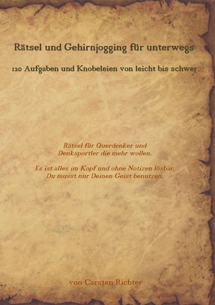 Produktbild: R&auml;tsel und Gehirnjogging f&uuml;r unterwegs