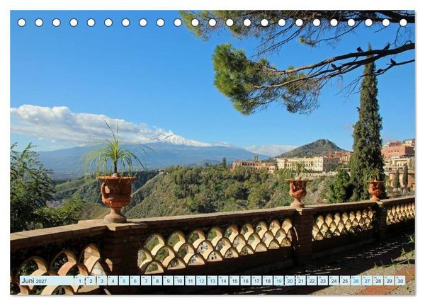 Produktbild: Taormina Siziliens Perle (Tischkalender 2027 DIN A5 quer), CALVENDO Monatskalender