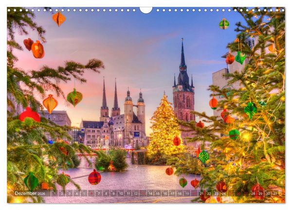 Produktbild: Halle an der Saale - Stadtansichten (Wandkalender 2026 DIN A3 quer), CALVENDO Monatskalender