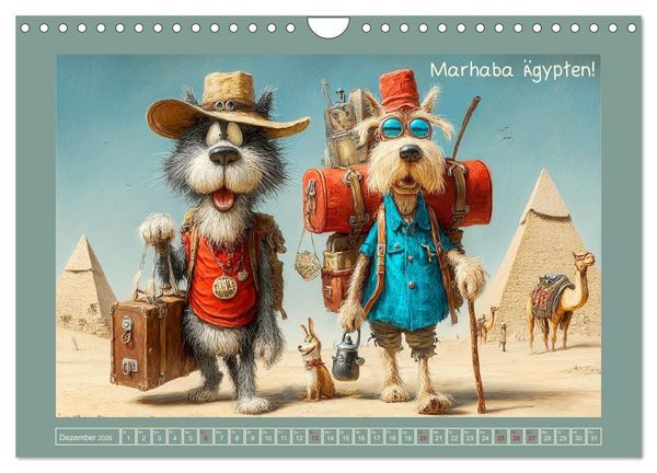 Produktbild: Weltenbummler. Hund und Katz auf Reisen (Wandkalender 2026 DIN A4 quer), CALVENDO Monatskalender