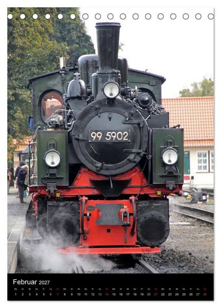 Produktbild: Die Brockenbahn (Tischkalender 2027 DIN A5 hoch), CALVENDO Monatskalender
