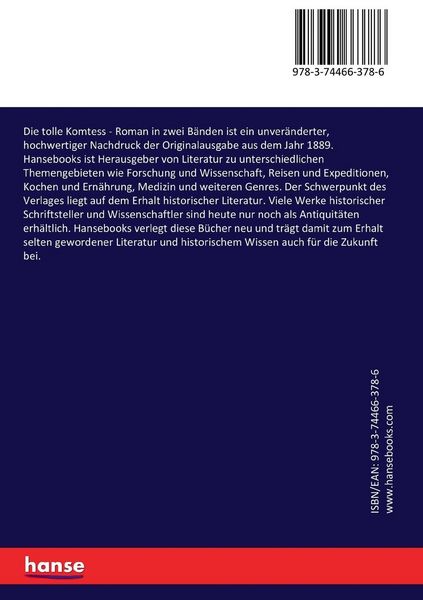 Produktbild: Die tolle Komtess