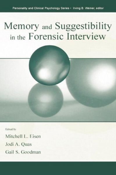 Produktbild: Memory and Suggestibility in the Forensic Interview