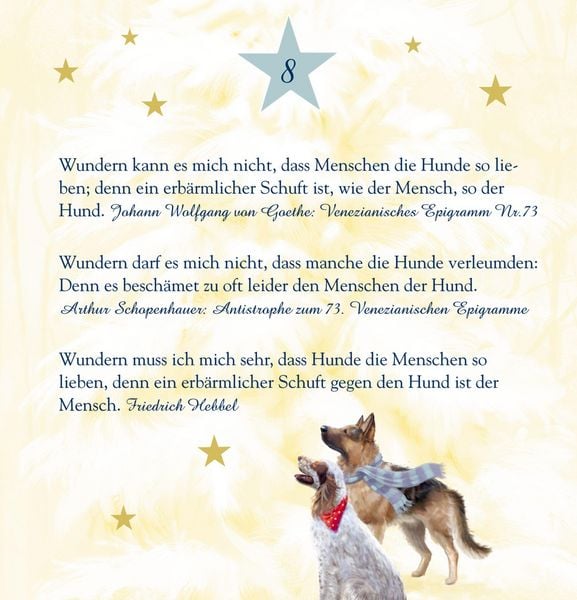 Produktbild: Zettel-Adventskalender - Weihnachten auf vier Pfoten