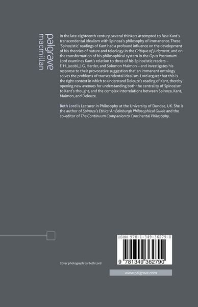 Produktbild: Kant and Spinozism