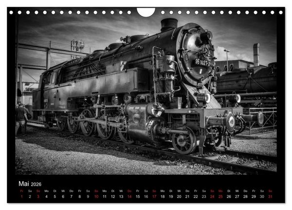 Produktbild: Dampflokomotiven (Wandkalender 2026 DIN A4 quer), CALVENDO Monatskalender