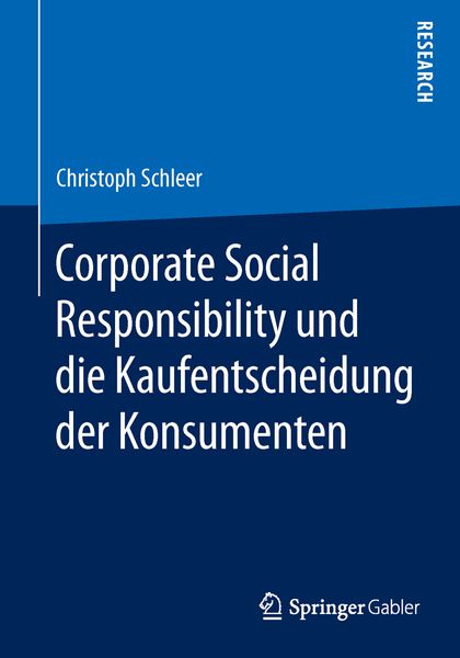 Produktbild: Corporate Social Responsibility und die Kaufentscheidung der Konsumenten