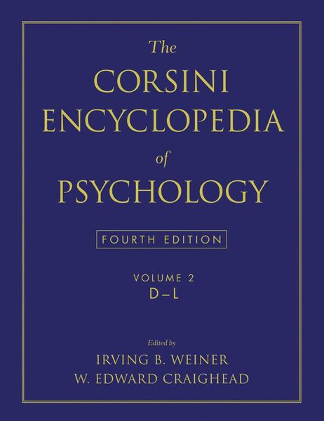 Produktbild: The Corsini Encyclopedia of Psychology, Volume 2