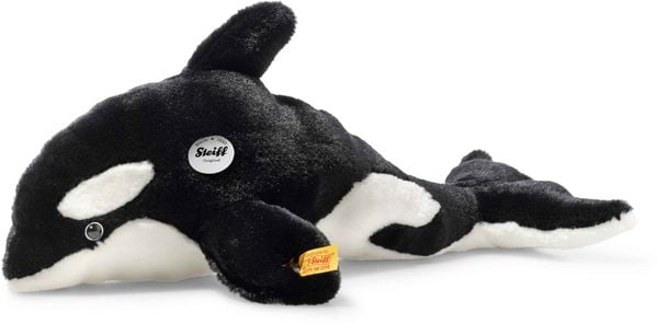 Produktbild: Steiff 067525 - Ozzie Orca mit Quietsche, Pl&uuml;sch, 37 cm