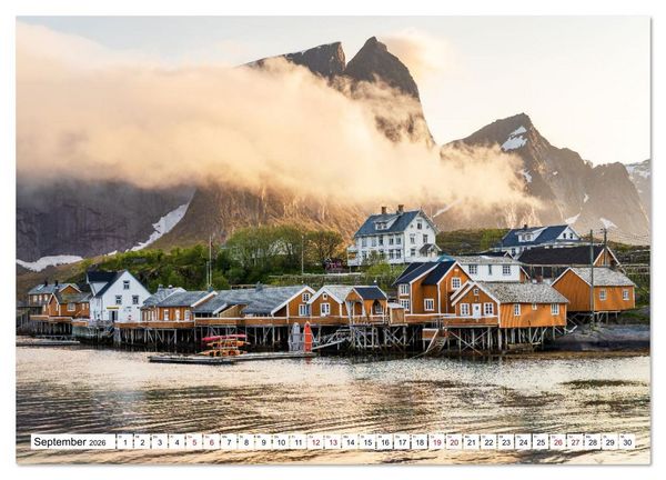 Produktbild: Lofoten - Norwegische Trauminseln (Wandkalender 2026 DIN A2 quer), CALVENDO Monatskalender