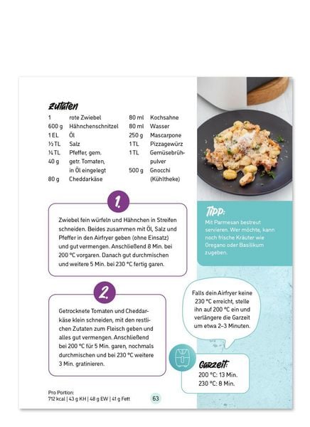 Produktbild: Rezepte f&uuml;r den AIRFRYER