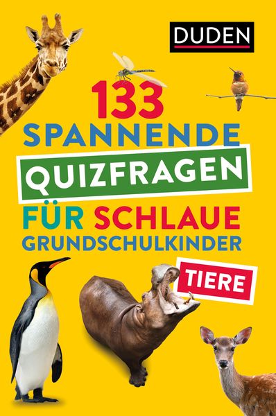 Produktbild: Tiere - 133 spannende Quizfragen f&uuml;r schlaue Grundschulkinder