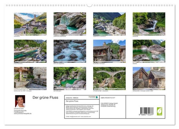 Produktbild: Der gr&uuml;ne Fluss (hochwertiger Premium Wandkalender 2026 DIN A2 quer), Kunstdruck in Hochglanz