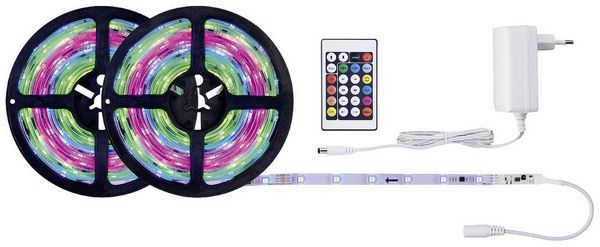 Produktbild: Paulmann FN SimpLED Strip RGB 70515 LED-Streifen mit Stecker 12V 10m RGB 1St.