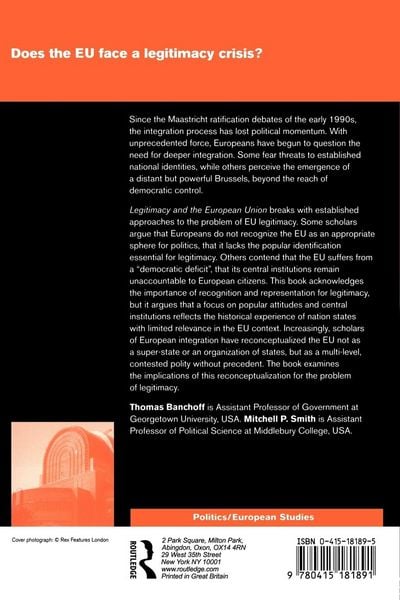 Produktbild: Legitimacy and the European Union