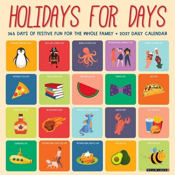 Produktbild: Holidays for Days 2027 12 X 12 Wall Calendar