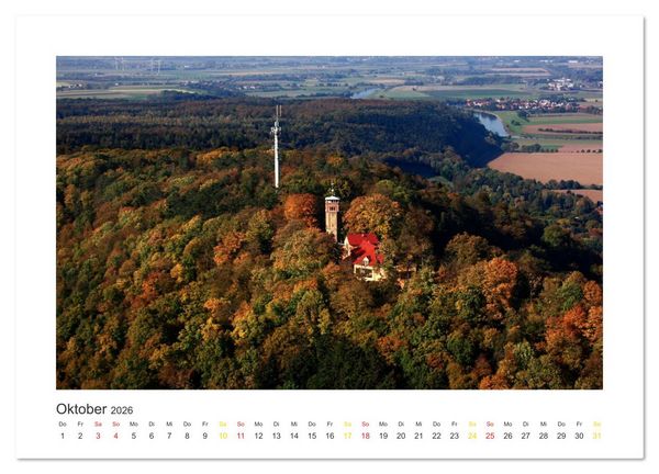 Produktbild: Weserbergland Impressionen (Wandkalender 2026 DIN A4 quer), CALVENDO Monatskalender